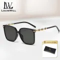 LouisWill Women Sunglasses Fashion Sunglasses UV400 Summer Sunglasses Anti Glare Driving Fishing Glasses Vintage Retro Large Frame Summer Sun Glasses. 