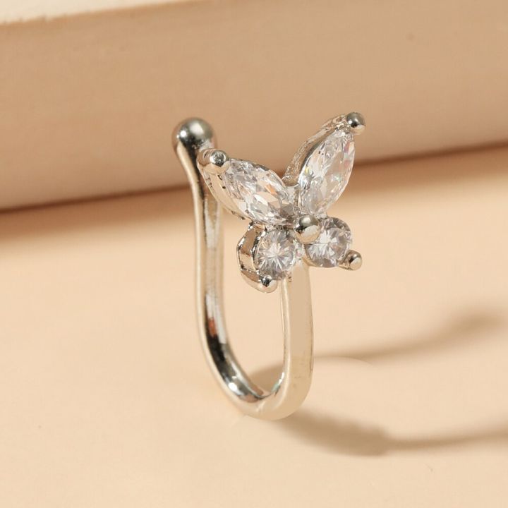 1%20Pcs%20butterfly%20Non%20Pierced%20Without%20Hole%20Nose%20Ring%20Clip%20On%20Nose%20Hoop%20Ring%20Piercings%20Ear%20Cuff%20Tragus%20Earrings%20Cartilage%20-%20Image%205