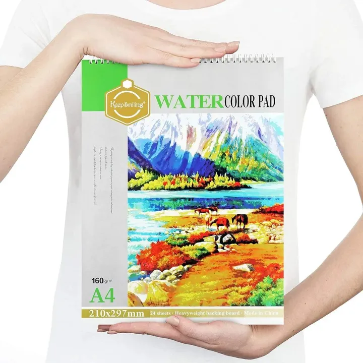 Keep%20Smiling%20Water%20Colour%20Pad%20Paper%20Artist%20Grade%20160%20GSM%20A4%20-%20Image%202
