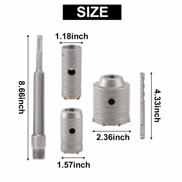 Concrete%20Hole%20Saw%20Kits%20SDS%20Plus%20Shank%20Wall%20Hole%20Cutter%20Cement%20Drill%20Bit%20Sets(30,%2040,%2060mm),%20with%20220mm%20Connecting%20Rod%20-%20Image%206
