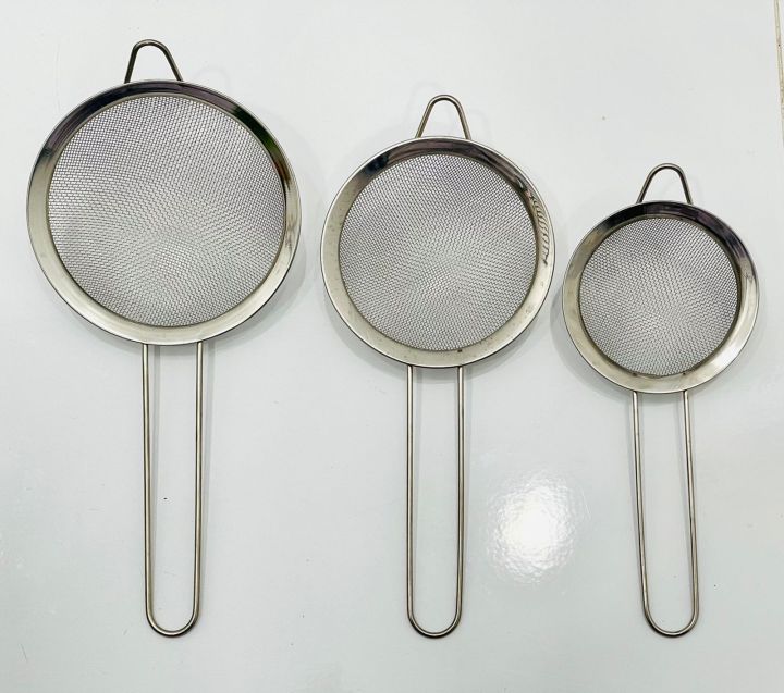 3 Pcs Stainless Steel Strainer - Durable and Quality Strainers
