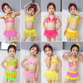 Yfashion 2 Pieces Girls Cotton Split Swimsuit Multi-color Sweet Cute Bikini Swimwear For 0-2 Years Old Kids. 
