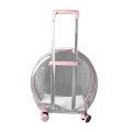 Wheeled Pet Carrier Cat Trolley Case Silent Moving for Bathing. 