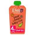 Ella's Kitchen Organic Pear & Peach Baby Rice Baby Pouch 4+ Months 120g. 
