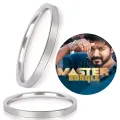 None Fade 2.50 Inches Diameters 2.8 Size Stainless Steel Simple & Trendy Men's Fashion Wrist Bangles For Boys Lovers Jewelry Gift. 