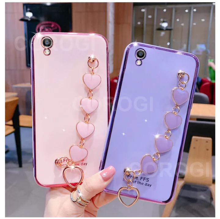 LECOMES%20for%20OPPO%20A57%20(2016)%20Back%20Cover%20with%20Love%20Heart%20Bracelet%20Chain%20Luxury%206D%20Plating%20Shiny%20Soft%20Silicone%20Mobile%20Phone%20Case%20Pouch%20Girls%20-%20Image%208