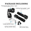 M8 Motorcycle Foot Pegs 90 Degree Foldable Footpegs CNC Anti-Skid Footrest Universal for. 