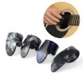 4Pcs/set Celluloid 1 Thumb + 3 Finger Guitar Picks Guitar Plectrums Sheath for Acoustic Electric Bass Guitar Random Color. 