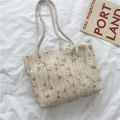 Fashion Woven Handbag Lightweight Summer All-Match Bucket Bag Luxury Portable Designer Handbag for Picnic Accessory Travel Essential Beach Gear Women's Fashion Versatile Carryall. 