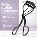 Fully Eyelashes Curler Eyelashes Curling Machine For Women And Girls Easy To Use At Home And Parlor Black Steel 10 Gram Pack Of 1. 