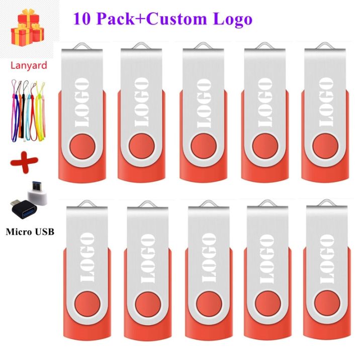 Small Red Usb 【4GB Red Color】 10 pack Mini Cle Usb Flash Drives 128GB Metal ...