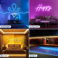 NEON LED Strip Light 5 METER Waterproof Narrow Lamp Neon Sign light 2835 Flexible Rope Ceiling Garden Outdoor. 