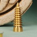 Creative Vintage Keychain Decoration Craft Home Decor Handcraft Desktop Ornaments Wenchang Tower Pagoda Tower Figurines Tower Model Statue. 