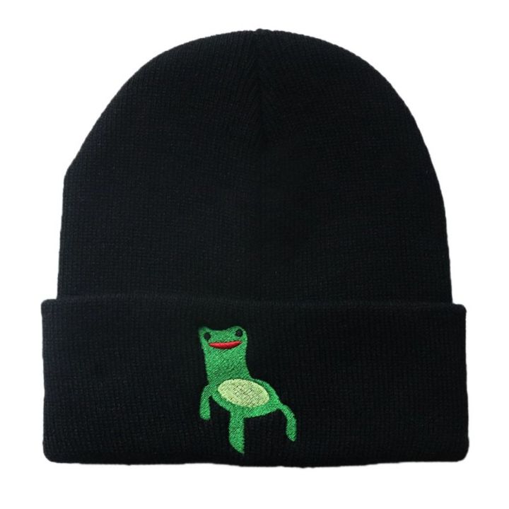 Fashion Embroidery Knitted Beanies Animal Pullover Hats Cold Cap
