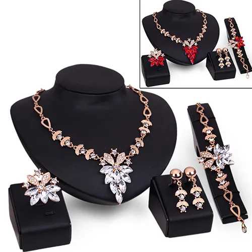 Women's%20Wedding%20Bracelet%20Necklace%20Jewelry%20Set%20Clear%20Crystal%20Statement%20Ring%20Earrings%20-%20Image%204