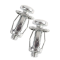 QUANBU 60 Pcs M6X25 Jack Nuts Car Metal Screw Petal Nuts with Screw for Hollow Wall Iron Skin. 