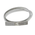 Luxury Rhinestones Ladies Belt for Dress Elastic Stretch Women Waist Belt Gold Silver Thin Wedding Dress Chain Belt. 