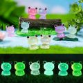 Funny Micro Landscape Mini Glow Frogs Cute Glow At Dark Luminous Frog Ornaments Small Garden Frogs Miniatures Fish. 