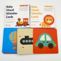 Baby Visual Stimulation Card Toy Black White Flash Cards High Contrast Visual Stimulation Learning Toys for Children. 