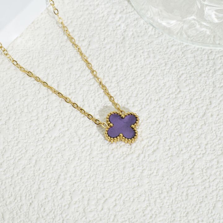 Clover%20Necklace%20Female%20Fashion%20Women's%20Collar%20Chain%20Korean%20Style%20Necklaces%20for%20Girls%20Gifts%20-%20Image%206
