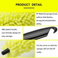 Car Cleaning Brush Automotive Sponge Tire Cleaning Brush Wheel Hub Brush Steel Bell Brush. 