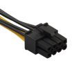 【VogueVenture】8 Pin/6+2P To Dual 4P Graphics Card Power Line Connector Portable CPU Graphics Power Cable Power Supply Adapter. 