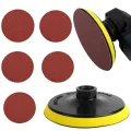 Angle Grinder Sanding Pad  Flexible Backer Pad Hook and Loop Backing Threaded Arbor Buffing Polishing Sanding Napping Disc Pad Backer Pad  Backing Plate. 