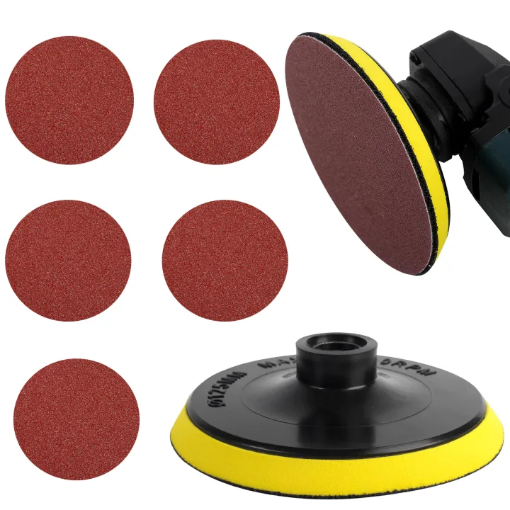 Angle Grinder Sanding Pad  Flexible Backer Pad Hook and Loop Backing Threaded Arbor Buffing Polishing Sanding Napping Disc Pad Backer Pad  Backing Plate