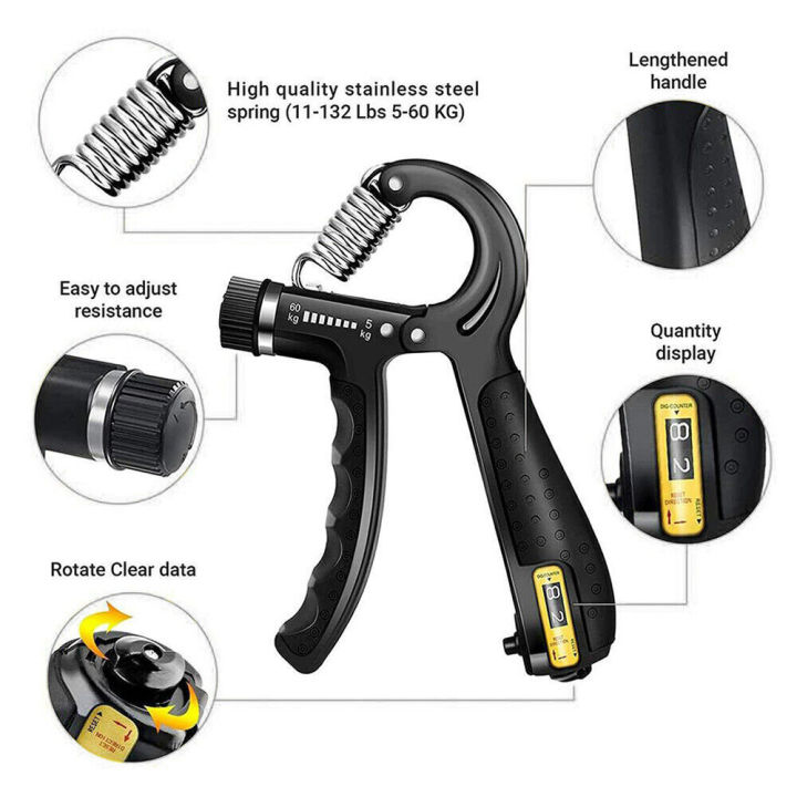 5-60KG%20Hand%20Grip%0AFinger%20Exerciser%0AStrengthener%0AAdjustable%0AForearm%0ATrainer%0AHand%0AGrip%0A5-60KG%0ASport%20-%20Image%204