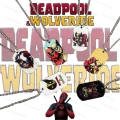 New Disney Deadpool and Wolverine Stainless Steel Pendant Neck Best Friends Necklaces Chains for Men A Friend's Birthday Present. 
