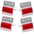 1 qty LED Side Marker Lights Car External Lights Squarde Warning Tail Light Signal Lamps Auto Trailer Truck Lorry Amber. 