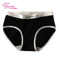 Muses Mall Women Mid-waist Panties Japanese Style Seamless Mid Waist Lady Briefs Soft Breathable Underpants with Contrast Color Letter Pattern Moisture-wicking Anti-septic Women Panties Color-blocking. 