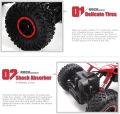 RC Rechargeable ROCK CRAWLER OFF ROAD METAL BODY(4 x 4) HIGH Speed Climbing Rally JEEP / Truck 2.4Ghz Version. 