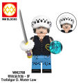 【New Trend】Compatible with LEGO One Piece Series Shanks, Luffy, Trafalgar Law Building Block Figures Toys. 