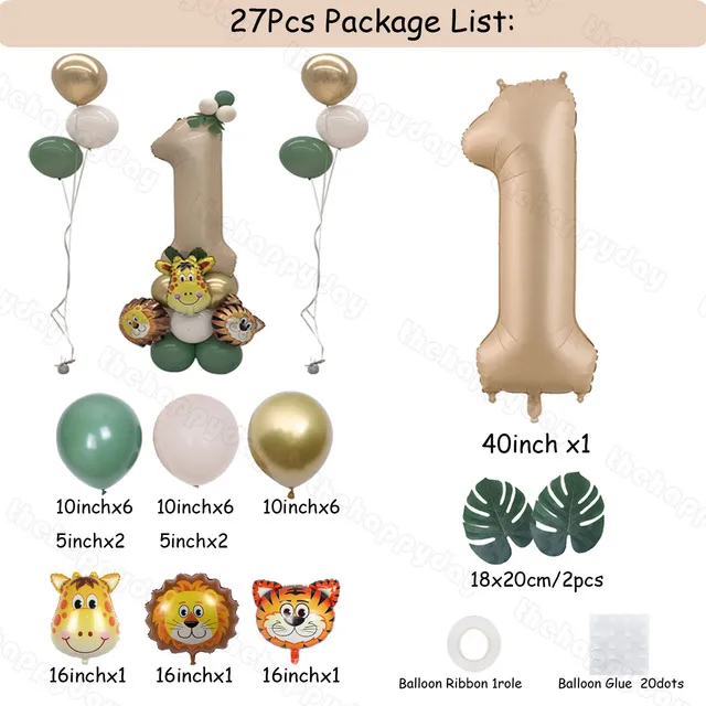 36/18''%20Jungle%20Decorations%20Animal%20Kt%20Board%20Party%20Elephant%20Safari%20Birthday%20Balloons%20Baby%20Shower%20Wild%20One%201st%20Birthday%20Party%20Decor%20-%20Image%204