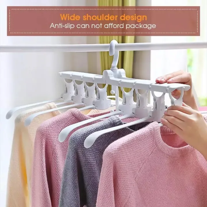 8-in-1%20Multi-port%20Support%20Circle%20Clothes%20Hanger%20Saves%20Space%20Foldable%20Telescopic%20Magic%20Clothes%20Hanger%20No-Slip%20Laundry%20Rack%20-%20Image%203