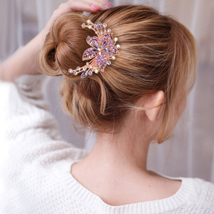 Crystal%20Hairpins%20for%20Women%20Sequin%20Rose%20Flower%20Hair%20Bows%20with%20Clips%20Rhinestone%20Hair%20Barrettes%20Hair%20Accessories%20-%20Image%203