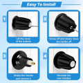 Metal Matte Black Shower Knob 2 Piece Replacement, for Price/ Tub Shower Handle, 2 Faucet Handle Trim Kit. 