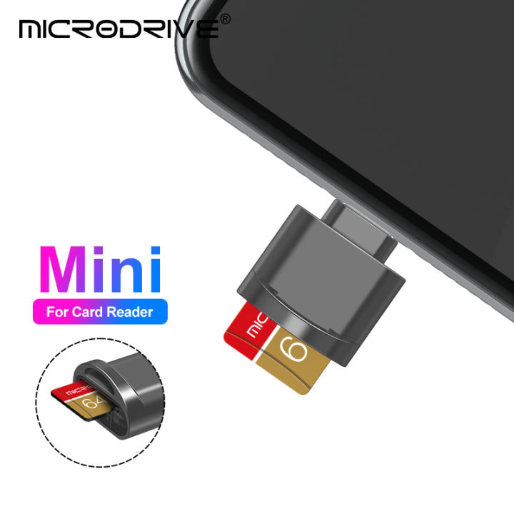 Usb flash drive adapter for iPhone / for iPad Micro mini SD memory card reader with Lightning insert