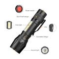 Camping USB Charging Flashlight, touch Alluminiam. 