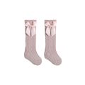 Infant Baby Girls Long Stockings Princess Solid Color Cute Bowknot Socks Spring Summer Thin Mesh Over-The-Knee Socks. 