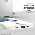 Hontinga for Huawei Nova Y70 / Nova Y70 Plus Back Cover Cartoon Astronaut Side Design Case Square Edge Liquid Silicone Phone Case. 