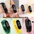 Lwcc M3 Colorful Led Digital Watch Unisex Sport Rubber Watch Band Relo. 