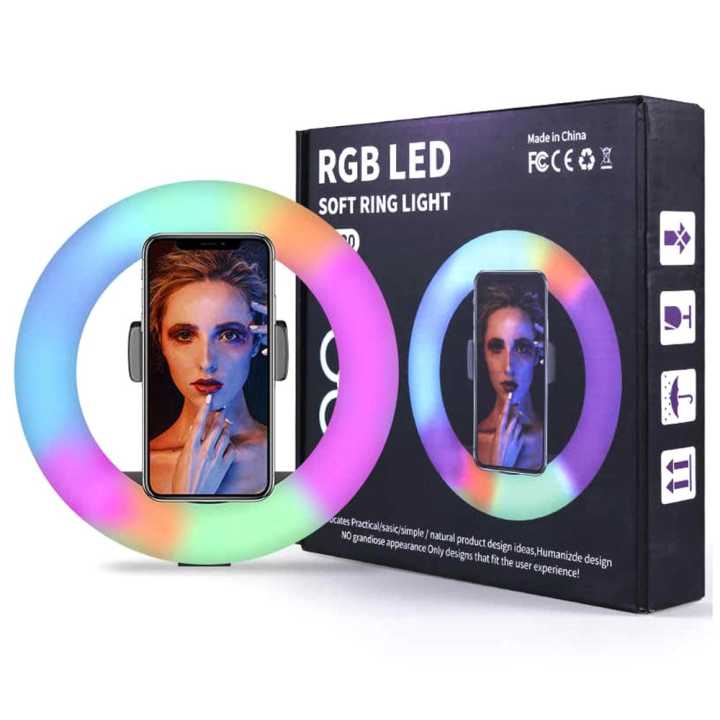 Ring Light with Stand in Tik Tok Users 10 Inch 3 Colour Ring Light + Tri Pod