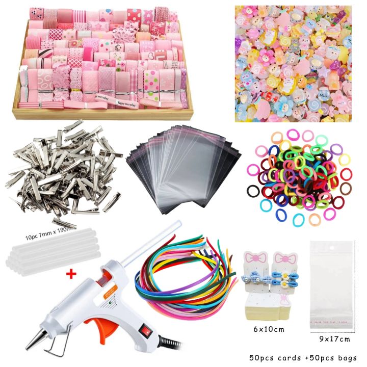 Hair Accessories Business pakege kids Hair Accessories Making kit Grossgrain Ribbon Hair Band Ribbon Bow making kit Starter Hair Accessories Business Home Base Business Ideas For DIY Fashion Accessories