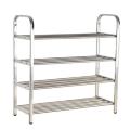 4 tier stainless steel shoe rack. 