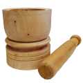 Wooden Mortar and Pestle (wangediya molgaha)- 3.5". 