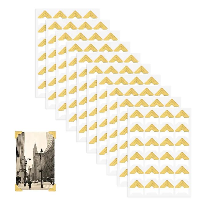 720%20Pieces%20Photo%20Corners%20for%20Scrapbooking,%20Gold%20Photo%20Corner%20Stickers,%20Self-Adhesive%20Photo%20Mounting%20Corners,Gold%20-%20Image%207