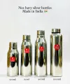 No. 1 LKG Silver Bottle Heavy - Available in 500ml, 750ml, 900ml, and 1000ml Sizes, Premium Quality Pure Silver Water Bottle for Hydration and Elegance. 