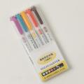 【Hot】 5Pcs Highlighter Marker Useful School Student Studying Marking 5-Color Highlighter Pen Plastic Shell Fluorescent Pen. 